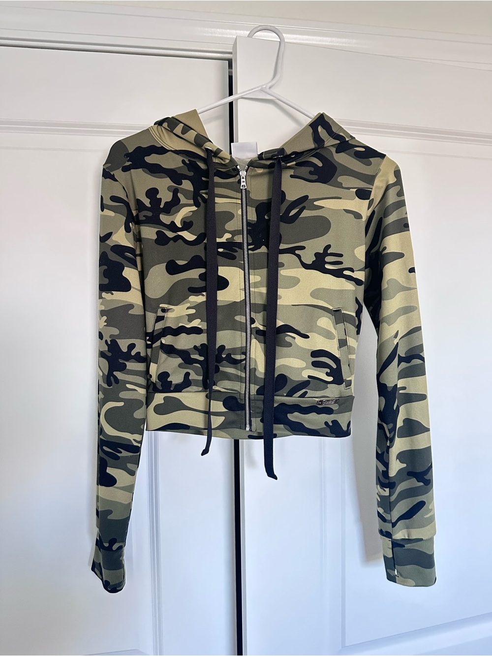 Bombshell Sportswear Green Camo Zip Hoodie